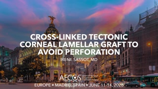 Cross-Linked Tectonic Corneal Lamellar Graft to Avoid Perforation